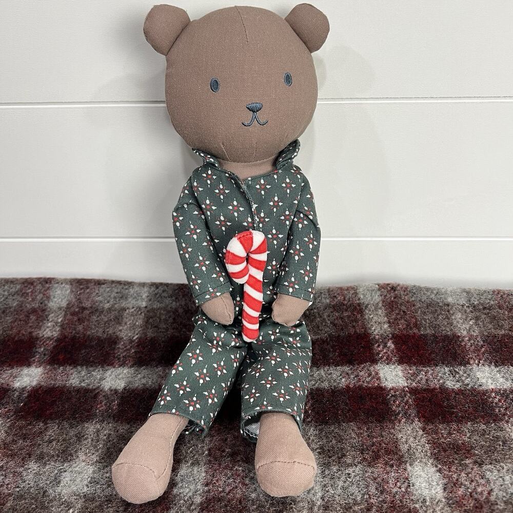 Hearth & Hand Magnolia Christmas Stuffed Animal Toy Plush Pal Bear Candy Cane